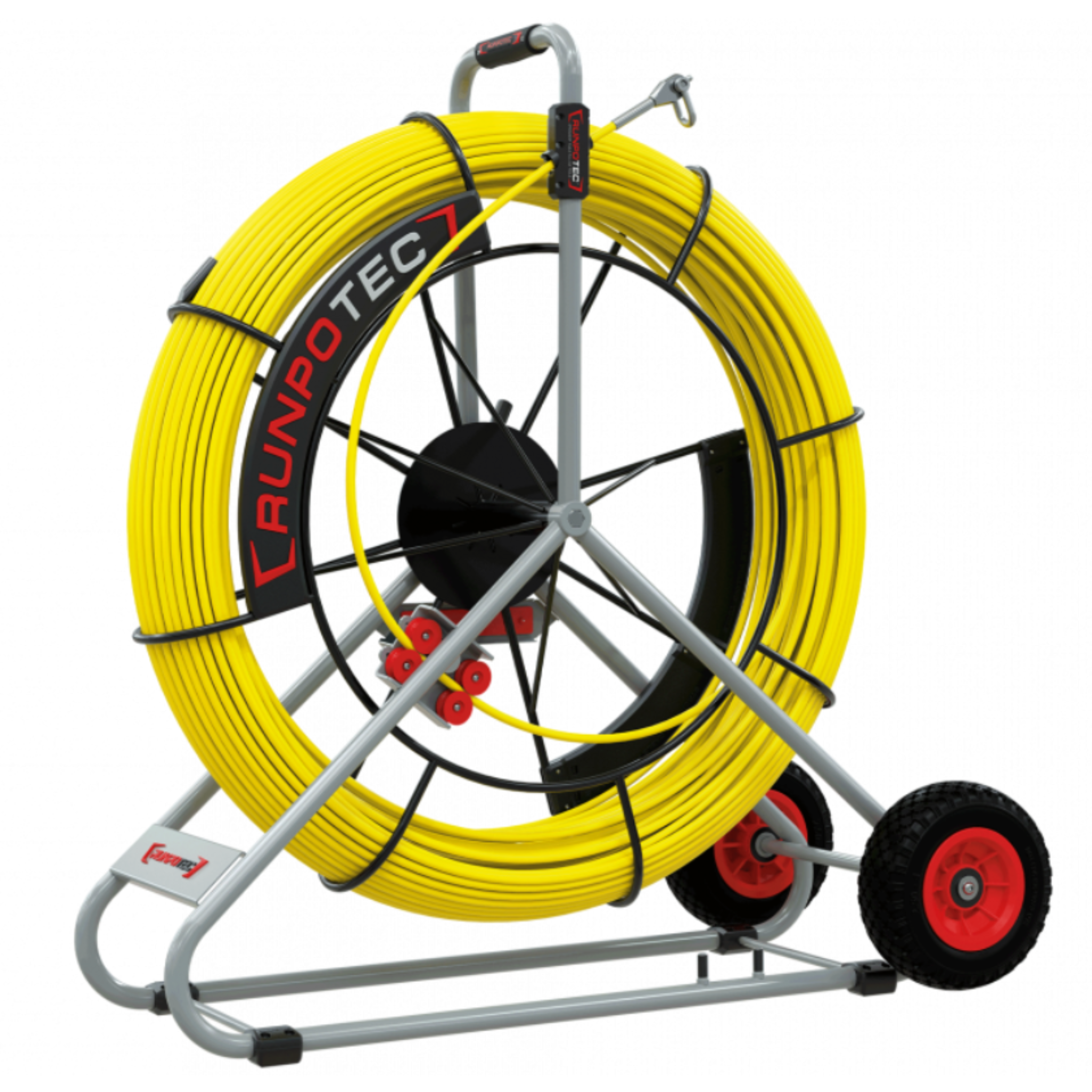 RUNPOTEC GF11 Yellow Fiberglass Rod Ø11mm x 300m with Steel Reel