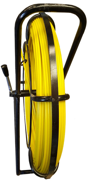 Yellow 6mm Duct rod on black frame