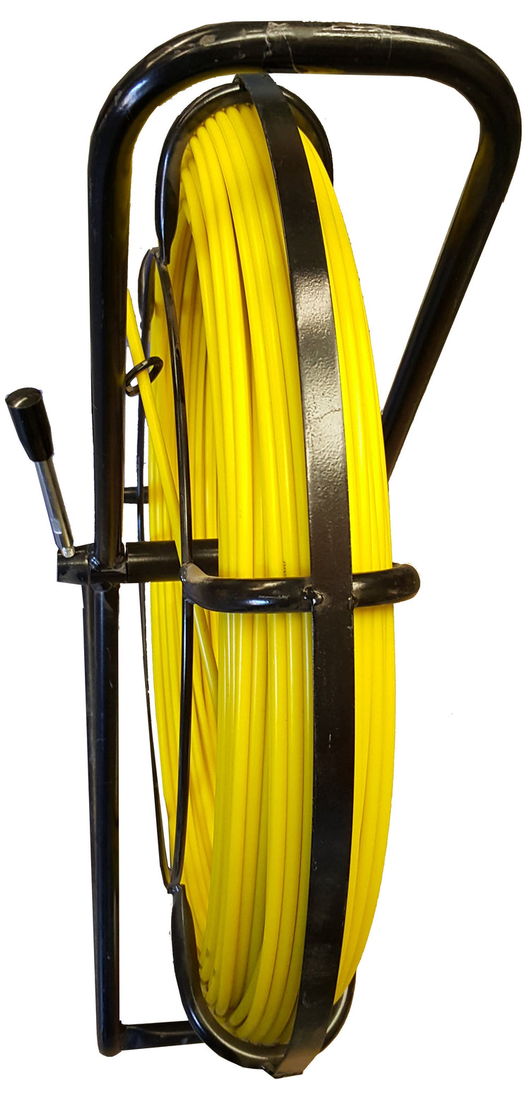 Yellow 6mm Duct rod on black frame