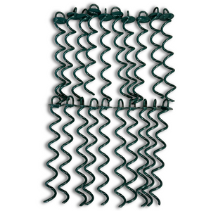 20 of 400mm Green Powder coated Ground anchor by RiggFix 325kg Holding Power