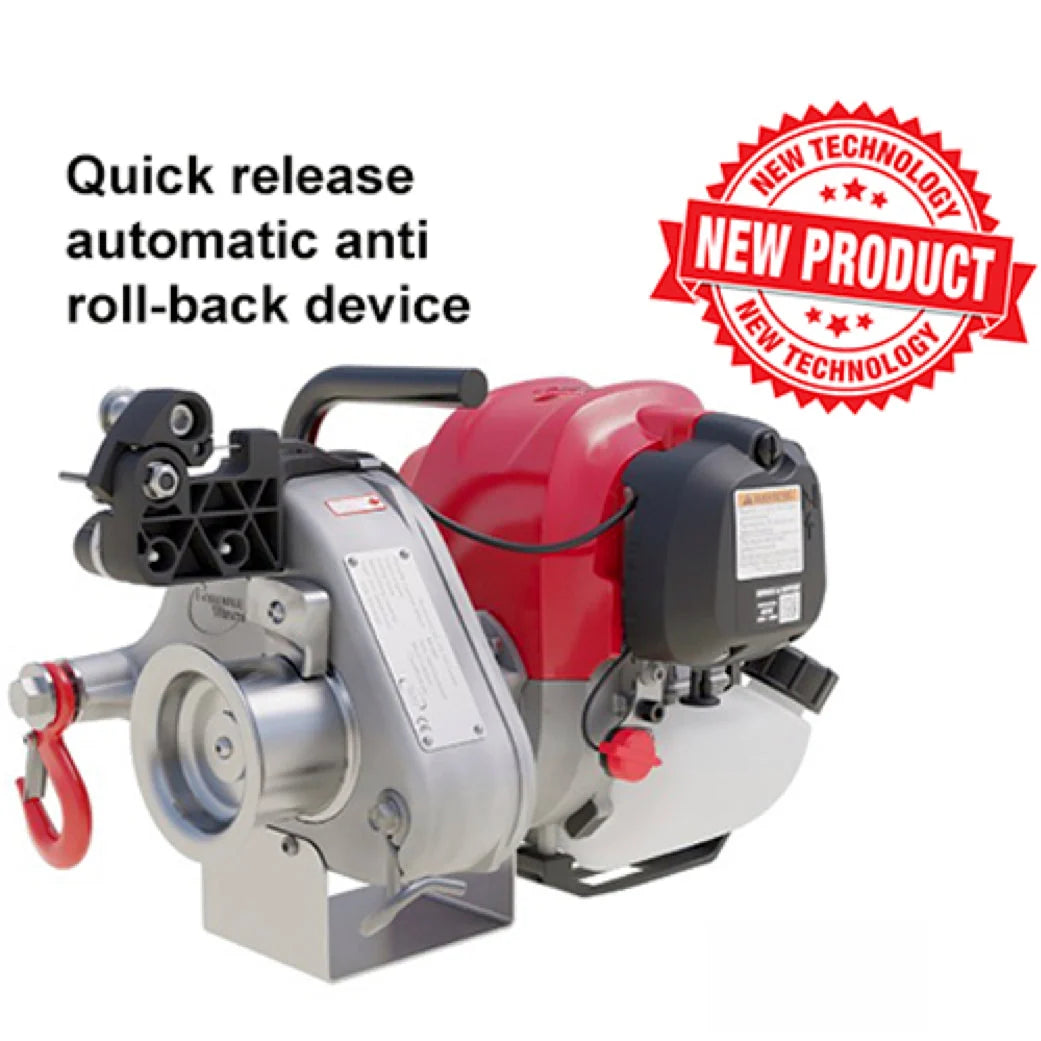 PCW4000 Petrol | 1000kg Pulling Capstan Winch with Rope Brake System