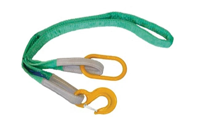 Warrior Winches Competition Strop - 2m Long with Hook and Masterlink 2m