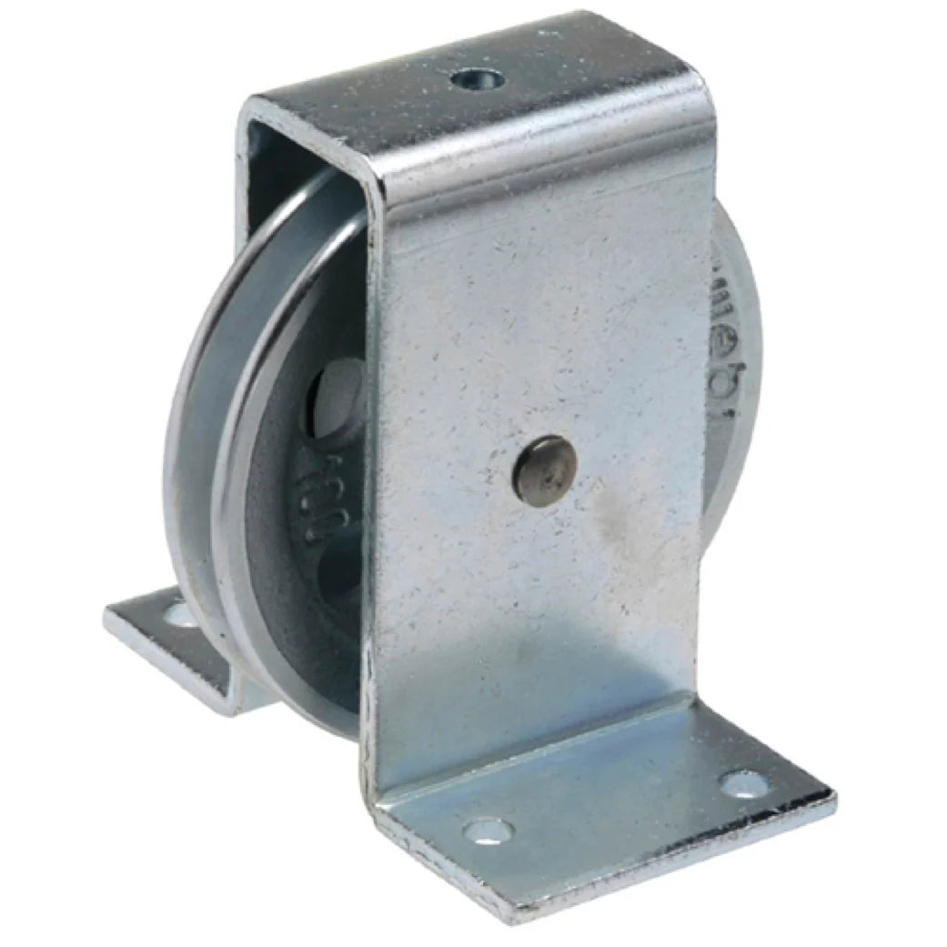 Galvanised Cast Iron Pulley with Steel Bracket ETT-160 | 100–400kg Capacity