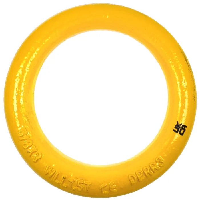 Grade 80 Drop Forged Round Ring - Yellow Finish from RiggingUK