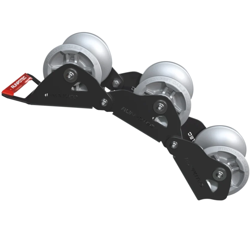 RUNPOTEC Cable Guide Roller Chain – 3 Part Universally Applicable
