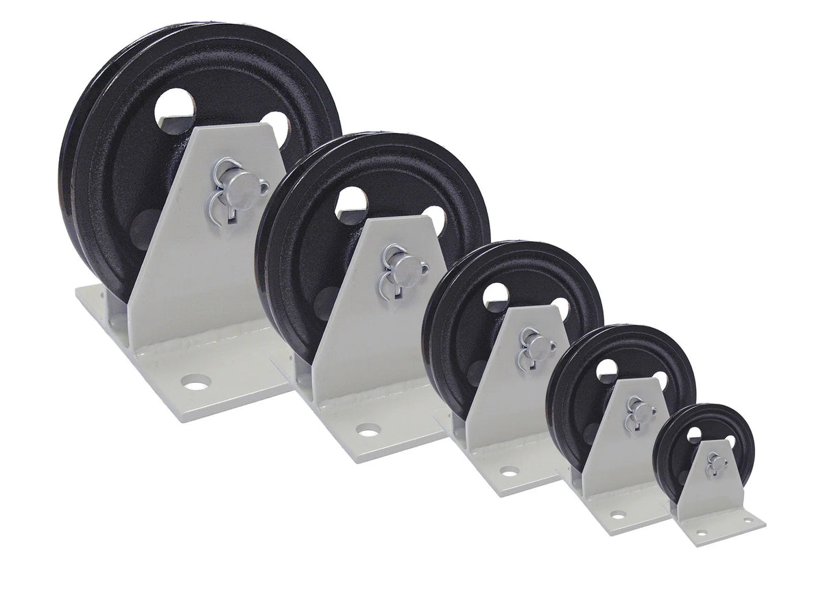 Cast Iron Cable Pulleys with Bracket Type KB: 150-7500kg