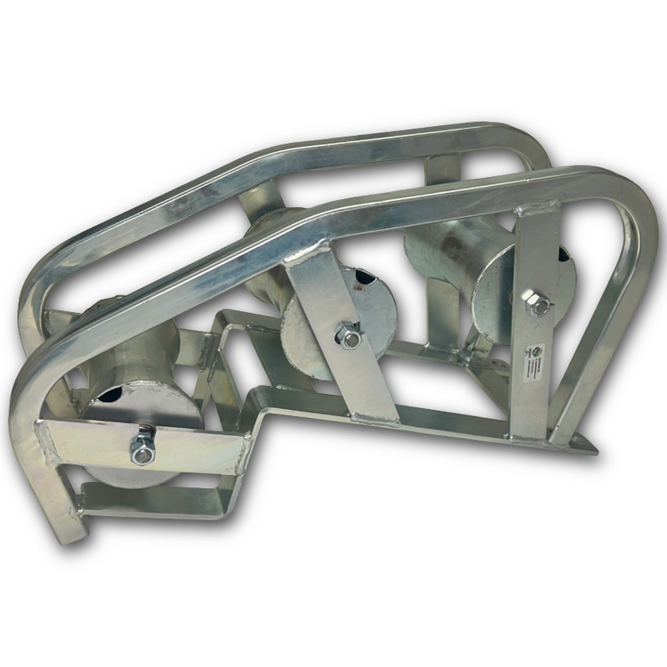 CABLEITUK Lead in Triple Manhole Cable Roller - side view