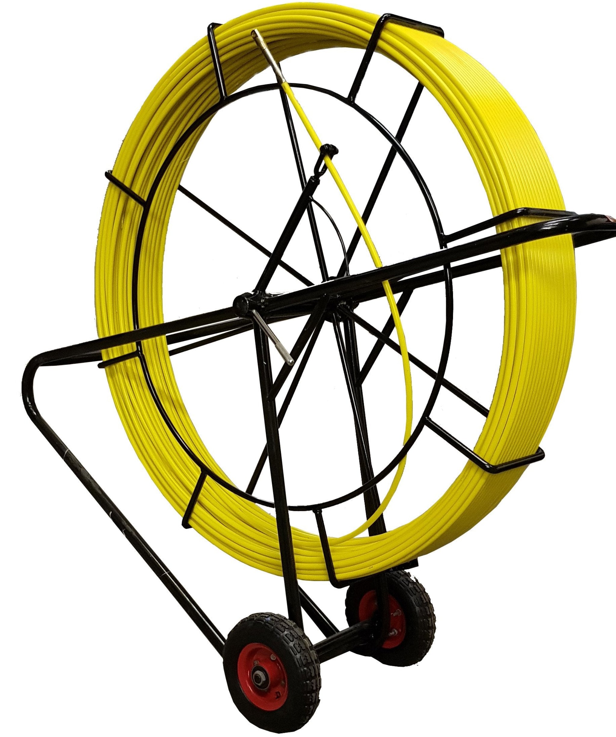 CABLEITUK 9mm Yellow duct rod on black reel / cobra