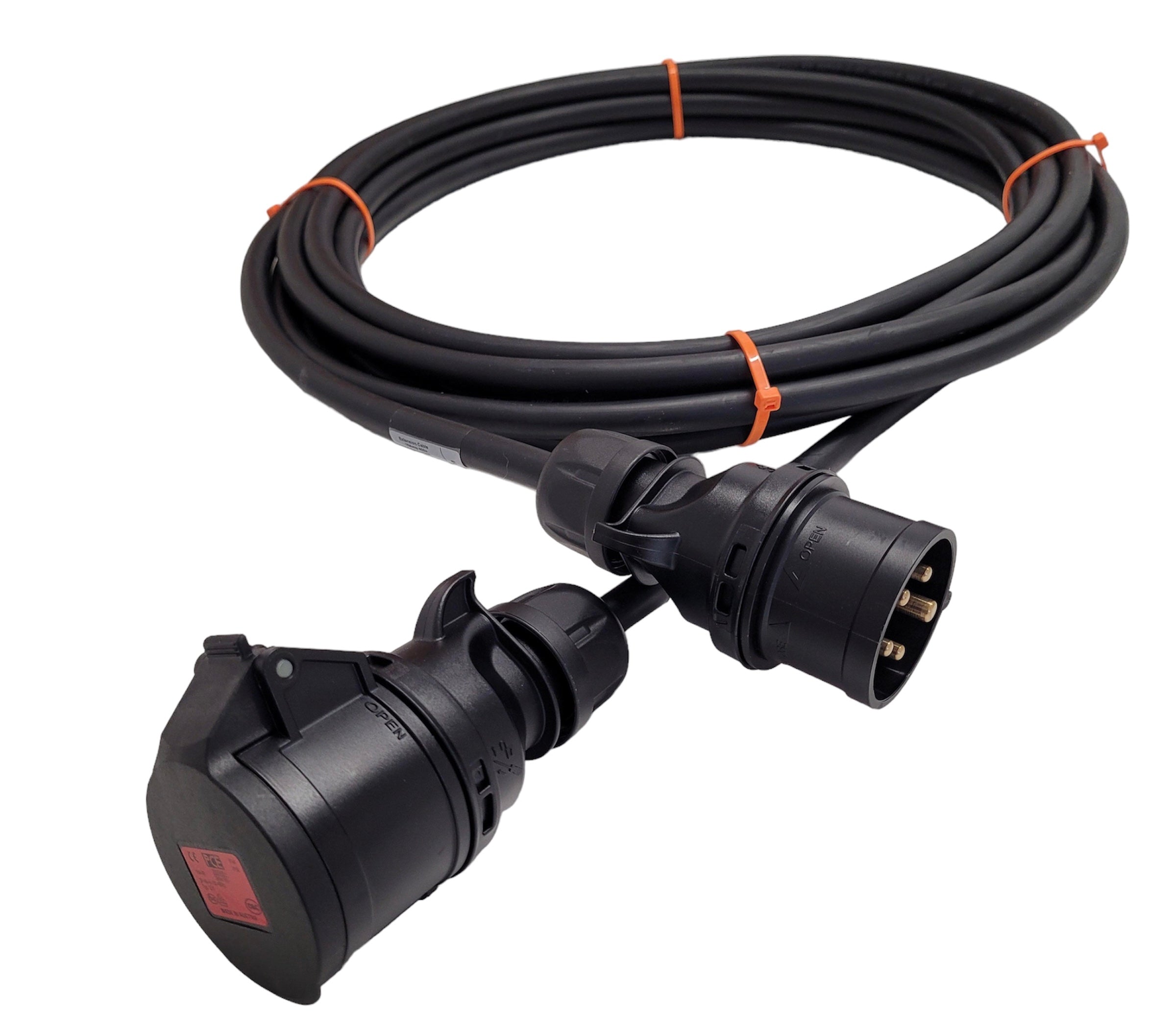 25m - Power Extension Cable 16Amp 400v - 2.5mm HO7-RNF - 5 Pin IP44