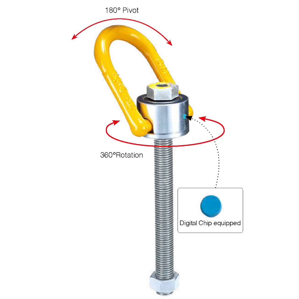 YOKE Digital Anchor Point Long Bolt - Metric Thread Usage