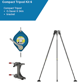 GLOBESTOCK G.Tripod 230 Compact TRIPOD KIT 6 (34m) from RiggingUK