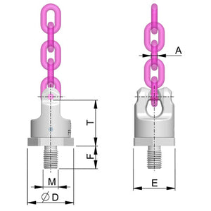 RUD PP-VIP PowerPoint® direct VIP chain connection, metric thread