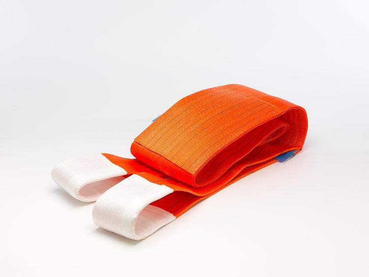 12000kg Duplex Orange Flat Webbing Slings from ORPTECH - Made in UK