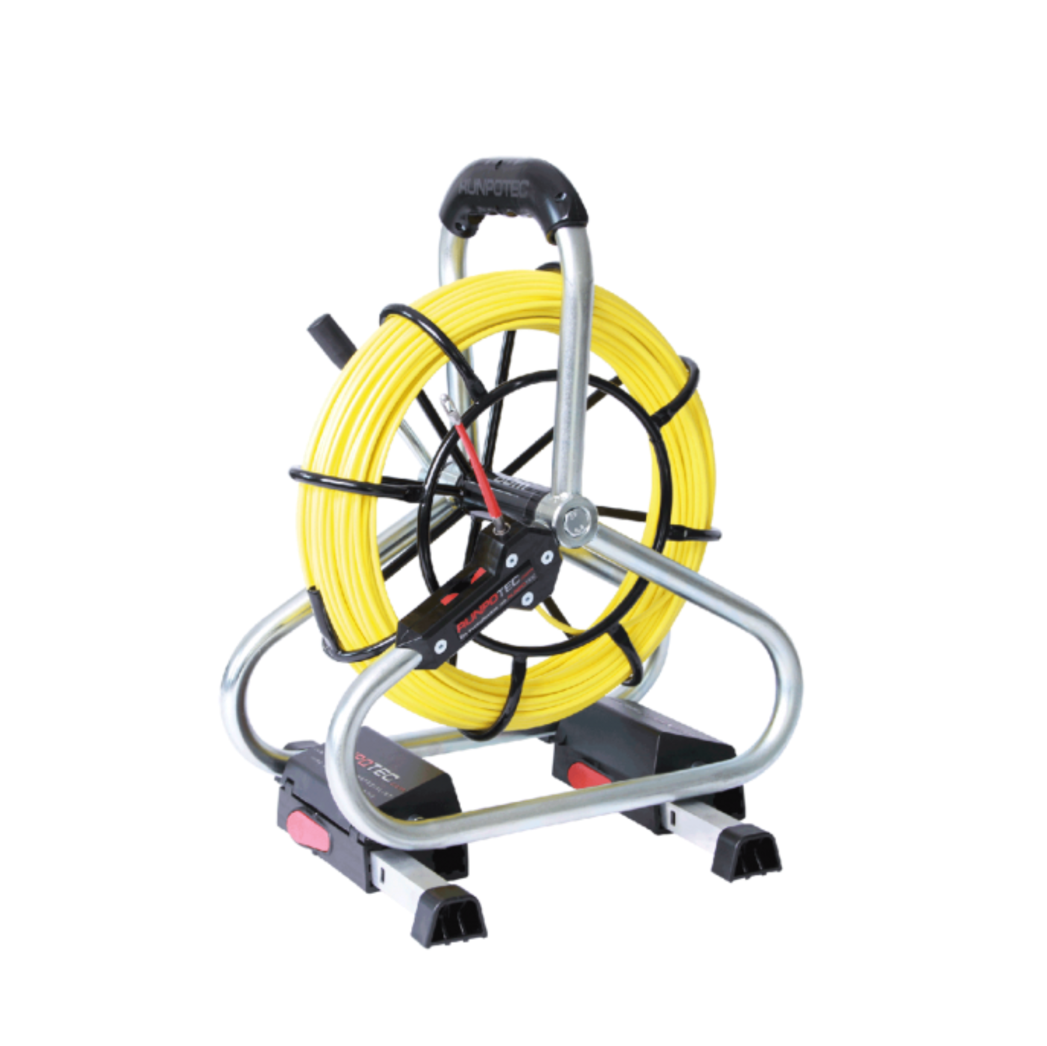 RUNPOTEC Profi Set 4.5mm x 80m Yellow Fiberglass Rod with Steel Cage