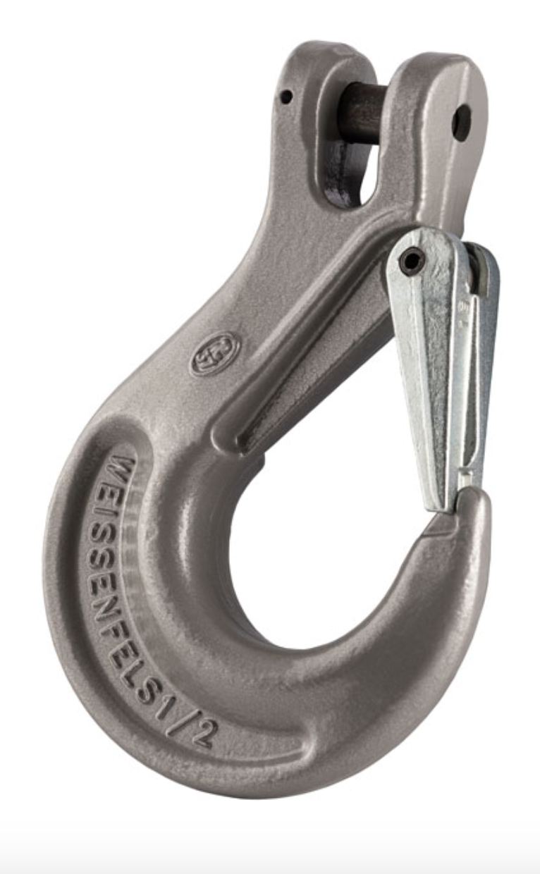 Grade 10 Clevis Sling Hook c/w Safety Catch to BS-EN 1677-2