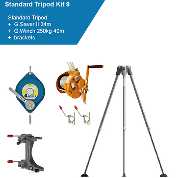 GLOBESTOCK G.Tripod 230 Standard TRIPOD KIT 9 (34m) from RiggingUK