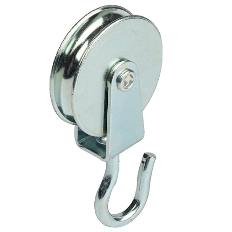 Steel or Galvanised Cast Iron Pulley with Rotating Hook for Fibre Rope