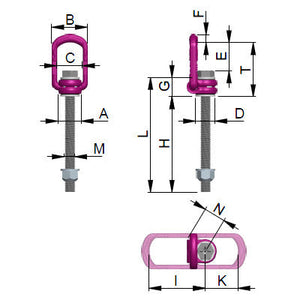 RUD VLBG-PLUS LOAD RING METRIC THREAD MAXIMUM LENGTH